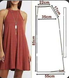 a women's dress size guide with measurements