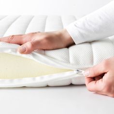 Ikea Mattress, Homey Touches, Mattress Pad Cover, Natural Mattress, Memory Foam Mattress Topper, Mattress Box Springs, Ikea Family, Mattress Pads, Mattress Pad