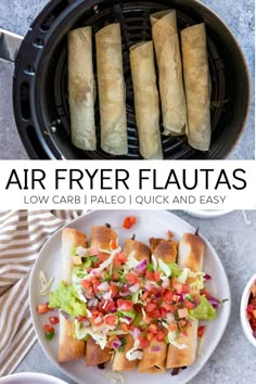 air fryer flautass with low carb i paleo quick and easy