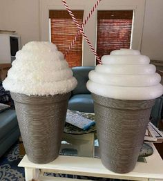 Giant Hot Chocolate Prop, Giant Candy Decorations Diy, Candy Theme Christmas, 3d Snowflakes, Gingerbread Christmas Decor, Christmas Wreaths Diy Easy, Candy Land Christmas Decorations Diy