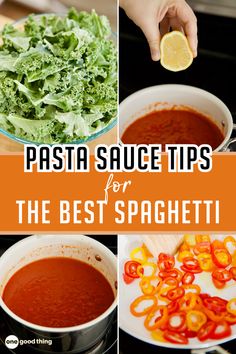 pasta sauce tips for the best spaghetti