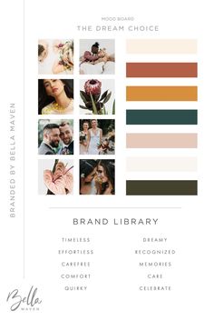 the color scheme for this website shows different shades of brown, orange and pinks