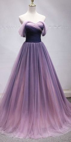 Off shoulder prom dress tulle party dress purple evening dress,GD523 on Storenvy Party Dress Purple, Off Shoulder Prom Dress, Prom Dress Tulle, Princess Evening Dress, Purple Evening Dress, Ombre Prom Dresses, Tulle Party Dress, Luxury Photography, Princess Prom Dresses