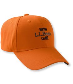 The low-profile L.L.Bean hunting logo hat shows your passion for the sport by featuring an embroidered L.L.Bean hunting logo on the crown and soft washed-chino twill. One size fits all. Chino twill cotton. Spot clean. Embroidered L.L.Bean hunting logo. Low-profile style. Precurved bill. Durable stitching on panel. Adjustable cam-lock back strap. Imported. Hunting Logo, Hunting Hat, Logo Hat, Hat Baseball, Hunting Clothes, Ll Bean, Baseball Caps, L L Bean, Back Strap