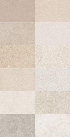 four different shades of beige and white