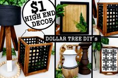 dollar tree diy's are great for decorating with wood and other items