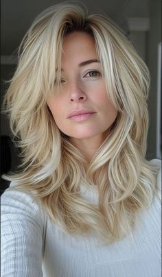 Blonde Shag, Haircuts For Medium Length Hair, Long Faces, Hair Color And Cut, Long Layered Hair, Haircuts For Long Hair, Long Hair Cuts