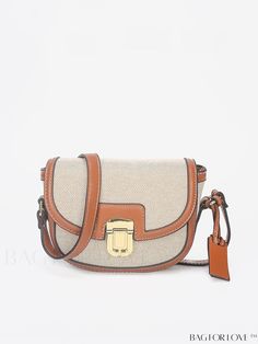 BagForLove - Compact Flap Saddle Bag with Stylish Contrast Binding Beige Saddle Shoulder Bag With Detachable Strap, Beige Flap Bag With Removable Pouch, Beige Saddle Bag With Top Handle And Adjustable Strap, Beige Top Handle Saddle Bag With Adjustable Strap, Beige Saddle Bag Satchel With Removable Pouch, Beige Crossbody Flap Bag For Shopping, Beige Saddle Bag With Removable Pouch For Daily Use, Beige Pouch Shoulder Bag With Adjustable Handle, Beige Saddle Shoulder Bag For Travel