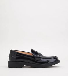 Woman BLACK Loafers in Leather XXW59C0DD40MRK42B999 | Tods Luxury Patent Leather Loafers With Goodyear Welted, Luxury Patent Leather Loafers For Business, Patent Leather Wingtip Loafers With Brogue Detailing, Formal Platform Loafers With Rubber Sole In Calf Leather, Formal Calf Leather Platform Loafers With Rubber Sole, Wingtip Patent Leather Loafers With Brogue Detailing, Formal Platform Loafers With Almond Toe And Stitched Sole, Luxury Business Platform Loafers With Rubber Sole, Formal Almond Toe Platform Loafers With Stitched Sole