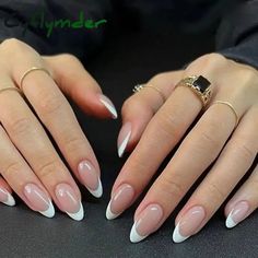 45456224092377 Nails Glossy, Nagel Tips, Almond Shape Nails, Nail Art Set, Fake Nails With Glue, Almond Nail, Nails Almond, Stick On Nails, Nails Inspo