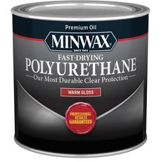 minwax oil - modified polyurethane quick and easy clear protection, warm satin