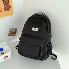 44569518997732 Back To School Black Backpack, Black Backpack For Students, Back To School, Black Backpack For Students - Back To School, Black Student Backpack For Back To School, Back To School Outdoor Black Backpack, Black Student Backpack With Pockets, Trendy Black Backpack For Outdoor, Standard Black School Backpack, Black Backpack For Back To School