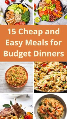 Budget Friendly Healthy Meals, Cheap Dinners For A Family, Cheap And Easy Meals, Top Dinner Recipes, Simple Family Meals, Popular Dinner Recipes, Budget Friendly Dinner