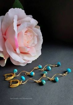 Genuine Turquoise Gemstone Earrings, Blue Turquoise Chandeliers, Semi Precious Earrings, Birthstone Dainty Delicate Earrings, Crystal Jewelry, Birthday gifts Earrings made with high quality genuine Arizona turquoise briolette beads and gold 24K components. Total length including clasp is 11 cm . Please contact me about anything you would like to know. Gemstone Earrings, Semi Precious Multi Stone Earrings Birthstone Earrings Dainty Earrings Delicate Earrings Crystal Earrings Birthday gifts, Dangl Genuine Turquoise Jewelry, Turquoise Chandelier, Turquoise Gemstone Earrings, Semi Precious Earrings, Birthstone Earrings, Arizona Turquoise, Long Dangle Earrings, Jewelry Birthday, Summer Earring