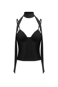 Maddie Corset Top - Black – THE KRIPT North Korea, Corset Top, Neck Scarves, New Tops, Bosnia And Herzegovina, Set Dress, Stretch Fabric, Thailand, Black