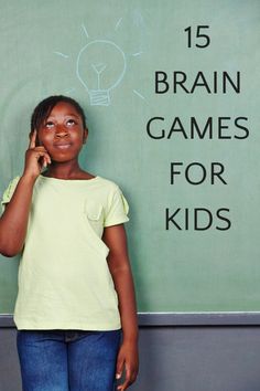 15 Brain Games for Kids that Will Make Them Smarter Kids Brain Games, Brain Games For Kids, Brain Gym Exercises, Memorization Techniques, Brain Gym For Kids, Brain Exercises, Thinking Games, Brain Teasers For Kids, Training Activities