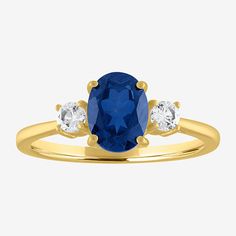 Set in 10K gold, this 3-stone oval cocktail ring is a wonderful addition to your gemstone jewelry collection. Its delicate make and gorgeous color combination makes this gemstone cocktail ring ideal for everyday wear and formal occasions alike. Thanks to its versatile style, you can wear the ring with dresses, pleated skirts, and even evening gowns. It also serves as a wonderful gifting option for special occasions like holidays and anniversaries.Ring Style: Cocktail RingsFeatures: Quick ShipSet Yellow Gold Three Stone Oval Birthstone Ring, Yellow Gold Three-stone Oval Birthstone Ring, Classic Oval Three Stone Birthstone Ring, Classic Oval Three-stone Birthstone Ring, Oval Three-stone Sapphire Promise Ring, Oval Birthstone Ring, Formal Oval Three Stone Birthstone Ring, Oval Birthstone Ring With Center Stone, Oval Three Stone Birthstone Ring For Formal Occasions