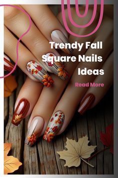 Fall Nail Ideas, Fall Manicure, Fall Nail Trends, Cute Nails For Fall, October Nails, Autumn Inspired, Trendy Nail Design, Fall Nail Art, Fall Nail Colors