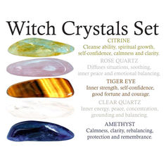 Crystals For Witches, Witches Crystals, Witch Crystals, Crystals Citrine, Box Gifts