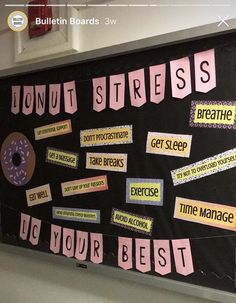 Nursing School Bulletin Board Ideas, Employee Bulletin Board Ideas Break Room, Health Class Bulletin Boards, Ra Birthday Board, Finals Bulletin Board, Resident Assistant Ideas, Office Bulletin Board Ideas Business, Employee Bulletin Board Ideas, Nursing Unit Bulletin Board Ideas