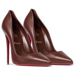 Brand New Pair Of Christian Louboutin Brown So Kate 120 Mm Pumps. Comes Wit Box And Dust Bag. Luxury Brown Heels With Red Sole, Designer Brown Heels With Red Sole, Chic High Heels, Christian Louboutin So Kate, So Kate, Louboutin Heels, Fashion High Heels, Winter Shoes, Louboutin Shoes