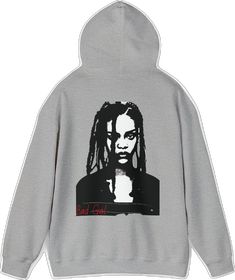 Oversized Hoodie With Screen Print For Winter, Winter Streetwear Hoodie With Custom Print, Winter Hoodie With Custom Print And Relaxed Fit, Winter Hoodie With Custom Print For Streetwear, Oversized Sweatshirt With Custom Print For Streetwear, Oversized Custom Print Sweatshirt For Streetwear, Bad Gal Riri, Rapper Merch, Bad Gal