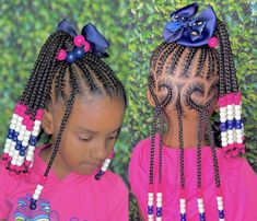 Kids Heart Braided Hairstyles, Braided Ideas, Braid Styles For Girls, Baby Girl Hairstyles Curly, Childrens Hairstyles, Black Kids Braids Hairstyles, Goddess Hair, London Hair