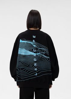 Sweatshirt – ALMZV Oversized Blue Sweatshirt With Screen Print, Oversized Long Sleeve Graphic Sweater, Oversized Long Sleeve Sweatshirt With Graphic Print, Oversized Drop Shoulder Sweater With Graphic Print, Oversized Long Sleeve Graphic Print Hoodie, Oversized Long Sleeve Hoodie With Graphic Print, Oversized Long Sleeve Graphic Sweatshirt, Oversized Long Sleeve Sweatshirt With Graphic Design, Casual Oversized Sweatshirt With Graphic Design