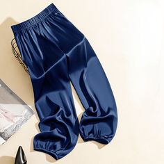 Ankle Length Trousers, Women Jogger Pants, Fashion Bottoms, Silk Pants, Joggers Womens, Tapered Pants, Pair Of Pants, 8 M, Silk Satin