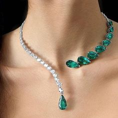 |200001034:361180#Silver Elven Jewelry, Rhinestone Choker Necklace, Collar Chain, Green Water, Rhinestone Choker, Rhinestone Bridal, Geometric Necklace, Teardrop Necklace, Choker Collar