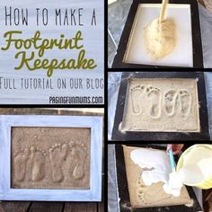 how to make a footprints in the sand recipe for your home or school project with pictures and instructions