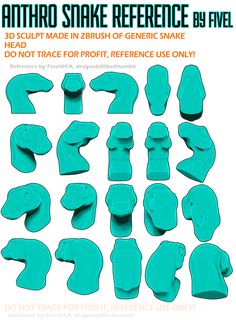 an image of some type of fake head and arm shapes for the game avatar snake reference