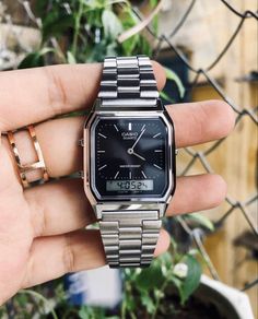 Casio Vintage Watch, Vintage Watches Women, Retro Watches, Elapsed Time, Accessories Silver, Vintage Watches For Men, 90s 80s