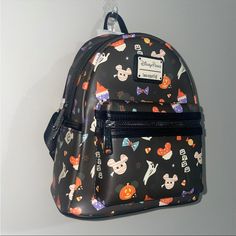 2021 Disney Parks Loungefly Halloween Snacks Mini Backpack With Original Tags - Never Used Pet Free Smoke Free Home Black Disney Backpack For Halloween, Black Disney Bag For Theme Park, Black Disney-style Bag For Theme Park, Black Disney Style Bag For Theme Park, Themed Black Backpack For Theme Parks, Disney Halloween Backpack For Disney Trips, Black Backpack For Theme Parks, Black Backpack For Theme Park, Loungefly Halloween