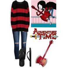 Adventure Time Outfits Style, Marceline Cosplay Ideas, Adventure Time Marceline Outfits, Marceline Aesthetic Outfits, Marceline Inspired Outfits, Adventure Time Outfits, Marceline Costume, Marceline Outfits, Marceline Cosplay