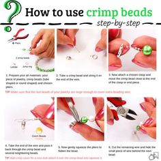 instructions for how to use crim beads