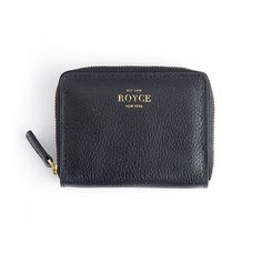 "Keep your credit cards secure and close at hand with this Royce Leather zippered credit card case. Keep your credit cards secure and close at hand with this Royce Leather zippered credit card case. LUGGAGE FEATURES Minimalist design Zip around closureLUGGAGE SIZING 4.25""H x 3.3""W x 0.75""D Weight: 0.2 ozLUGGAGE DETAILS Zipper closure Pebbled grain leather Imported Model no. 148-BLACK-4 Manufacturer's 1-year warranty For warranty information please click here Size: One Size. Gender: unisex. Ag Classic Coin Purse With Rfid Blocking, Classic Coin Purse With Rfid Blocking For Daily Use, Classic Black Coin Purse, Classic Compact Wallet With Zipper Closure, Classic Compact Wallets With Zipper Closure, Classic Compact Coin Purse With Zipper, Classic Coin Purse With Zipper Pocket, Classic Coin Purse With Zipper Pocket For Daily Use, Classic Zipper Closure Card Holder For Daily Use