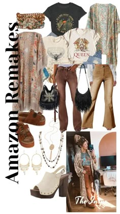 Boho Western Winter Outfits, Boho Outfits Western, Boho Relaxed Outfit, Boho Amazon Outfits, Fall Going Out Outfits 2024, Boho Outfits For Winter, Amazon Boho Clothes, Boho Western Style Outfits, Boho Mom Style Summer