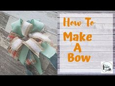 an image of how to make a bow