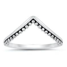 High Point Chevron Bali Bead Stacking Ring .925 Sterling Silver Band Jewelry Female Male Size 8 All our silver jewelry is crafted from .925 silver also commonly referred to as sterling silver. Sterling silver is the standard for beautiful high-quality silver jewelry and can not be replicated by lower priced silver plated jewelry. It is 92.5% pure silver, mixed with alloys to add strength and durability to stand the test of time. We promise superior service which includes fast shipping, great com Beaded Stacking Rings, Chevron Ring, Female Male, Band Jewelry, Silver Plated Jewelry, Sterling Silver Bands, Stacking Ring, High Point, Pure Silver