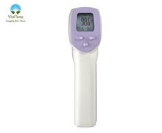 an electronic thermometer on a white background