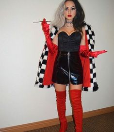 Easy Girl Halloween Costumes, Makeup Zombie, Meme Costume, Halloween Fest, Cruella Deville, Holloween Costume, College Halloween, Trendy Halloween Costumes