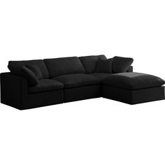 Elegant and eye-catching, the stunning Sky Velvet Plush Modular Sectional is the perfect addition to any space. Soft Cream, Grey, or Black velvet Overstuffed down feather cushions for maximum comfort Modular to create infinte configurations Removable cushion covers for easy care and cleaning Overall height 35" when back cushion fully upright Contemporary design Easily attach using attachment latch underneath Specifications: Dimensions: 105" W x 70" D x 32" H Weight: 209 lb. Color: Cream, Grey, o