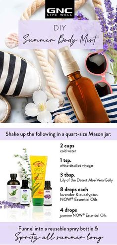 Diy Body Mist, Diy Body Mist Recipes, How To Make Body Spray With Essential Oils, Body Mist With Essential Oils, Diy Body Mist With Essential Oils, Body Mist Diy, Lavender Essential Oil Perfume Diy, Lavender Essential Oil Spray Recipe, Aloe Vera Gelly