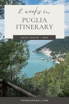 the coastline with text overlay that reads 2 weeks in pugila itinerary