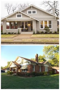 before and after pictures of a house