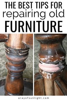 the best tips for repairing old furniture