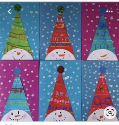 Winter Crafts Preschool, Christmas Art For Kids, Winter Art Lesson, Christmas Art Projects, Winter Art Projects, Christmas Kindergarten, Christmas Arts And Crafts, Christmas School, Winter Crafts For Kids