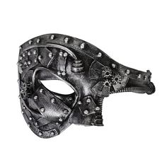 PRICES MAY VARY. Material: This steampunk mechanical venetian mask is made of Pu Foam material, it is durable and lightweight, the material is soft and easy to carry, it will not break and deform, even if you wear it for a long time it will not bring you discomfort! Retro Steampunk Style: This steampunk metal robot half-face mask has a unique European retro style, wear it and take you back to the Middle Ages to satisfy your mechanical fantasy and technology mystery of medieval punk! Mechanical s Steampunk Costume Accessories For Carnival, Medieval Black Masquerade Mask For Fantasy Events, Steampunk Costume Accessories For Masquerade And Cosplay, Medieval Masquerade Mask For Halloween Cosplay, Steampunk Masks And Prosthetics For Carnival Costume Party, Medieval Style Masquerade Mask For Cosplay, Black Medieval Masquerade Mask For Fantasy Events, Gothic Masks And Prosthetics For Carnival And Cosplay, Punk Masks For Costume Party And Cosplay Events