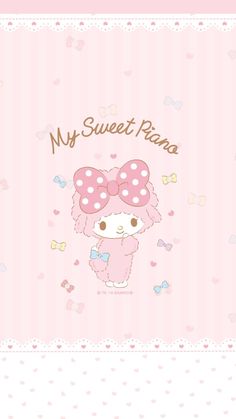 Sanrio Sweet Piano, Sweet Piano Wallpaper, My Sweet Piano Wallpaper, Straight Hairstyles Ideas, Haircuts 2020, Sanrio Wallpapers, My Sweet Piano